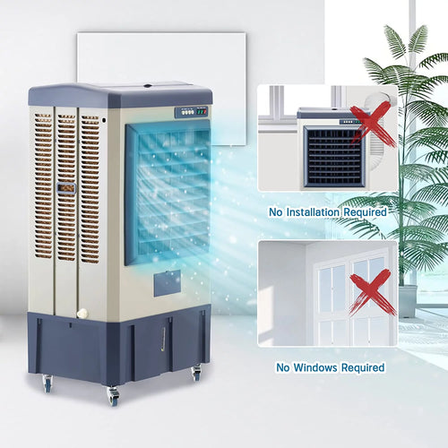 3531 CFM Portable Evaporative Cooler with 10.6-Gallons Water Tank W953