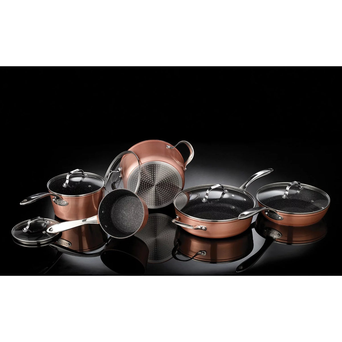 10 Piece Copper Cookware Set J301601