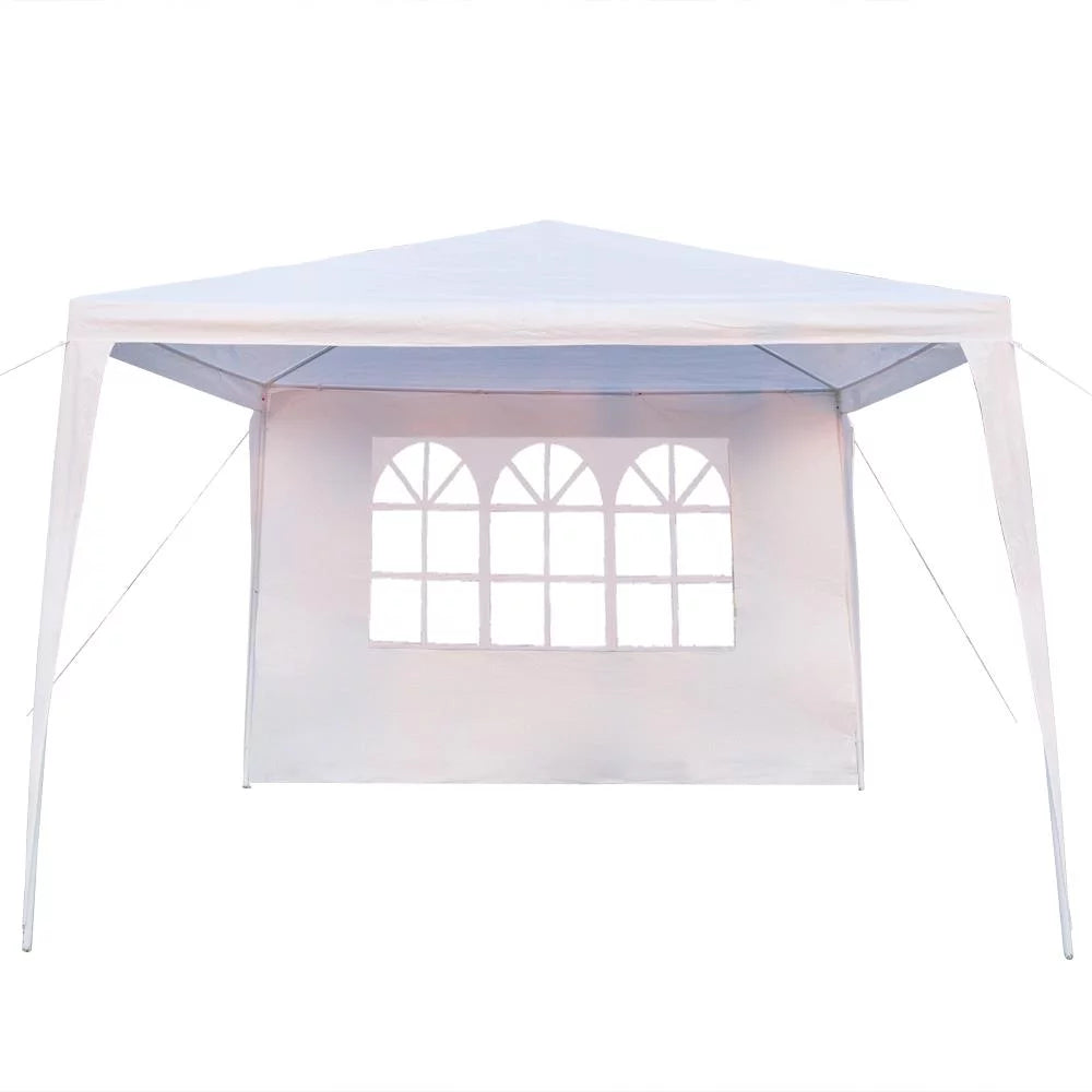 10' x 10' White Canopy Tent with 4 SideWalls O6211