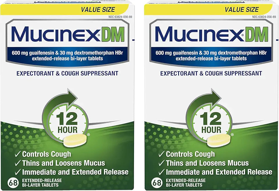 12 hour Cough and Chest Congestion Medicine, 68 Count (Pack of 2) K99547
