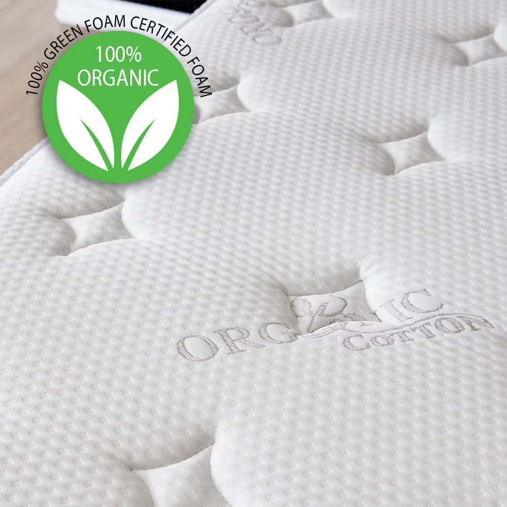 12 Inch Cool Memory Foam Spring Hybrid Euro Top Medium Firm Full Size Mattress C78937