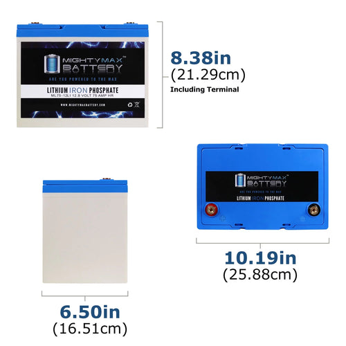12V 75AH Lithium Battery W7773