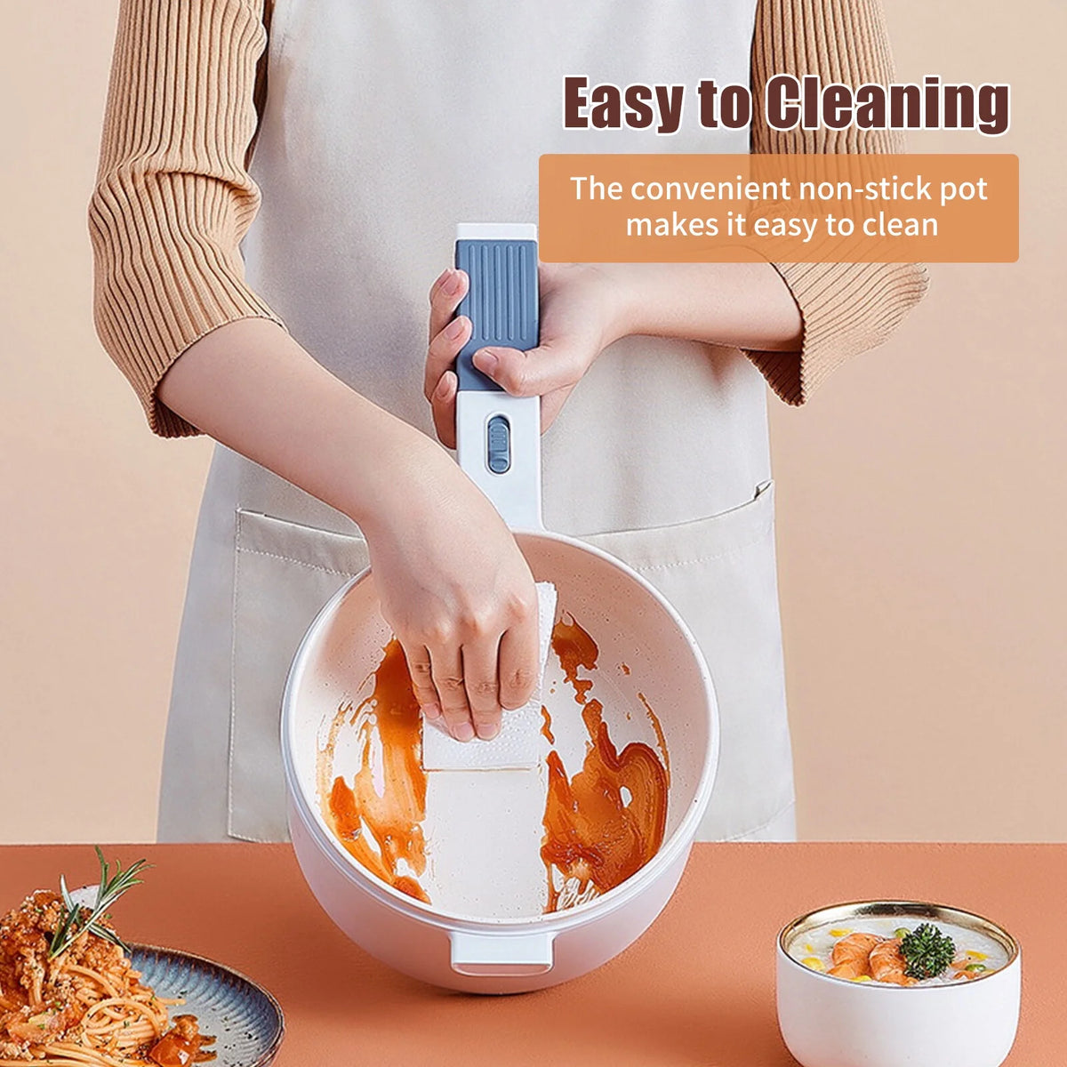 1.6L Non-Stick Electric Hot Pot Cooker U5573