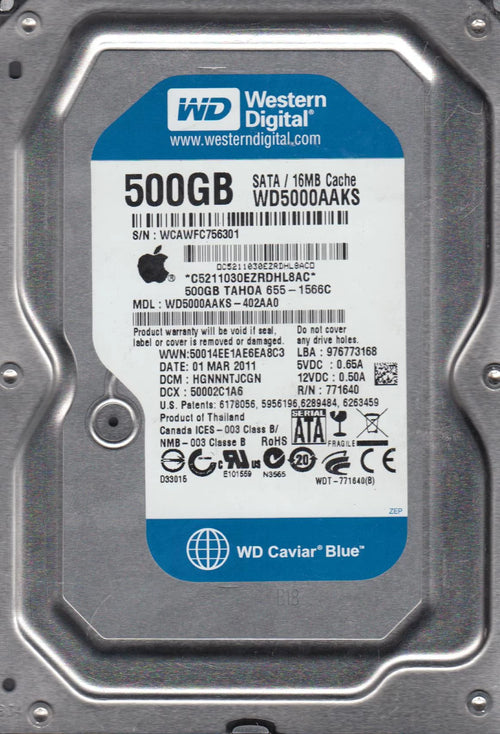 500GB SATA 3.5 Hard Drive H45127