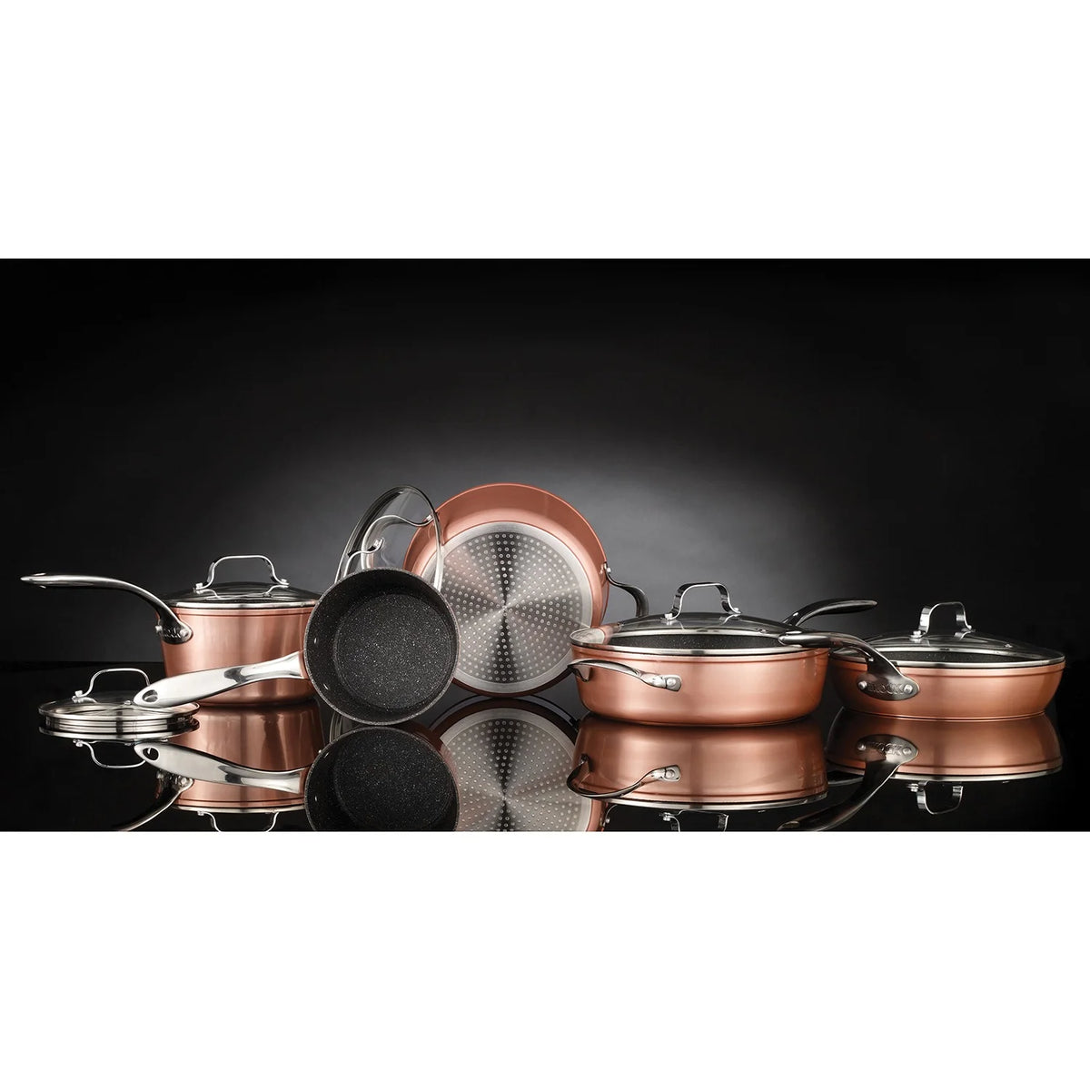 10 Piece Copper Cookware Set J301601