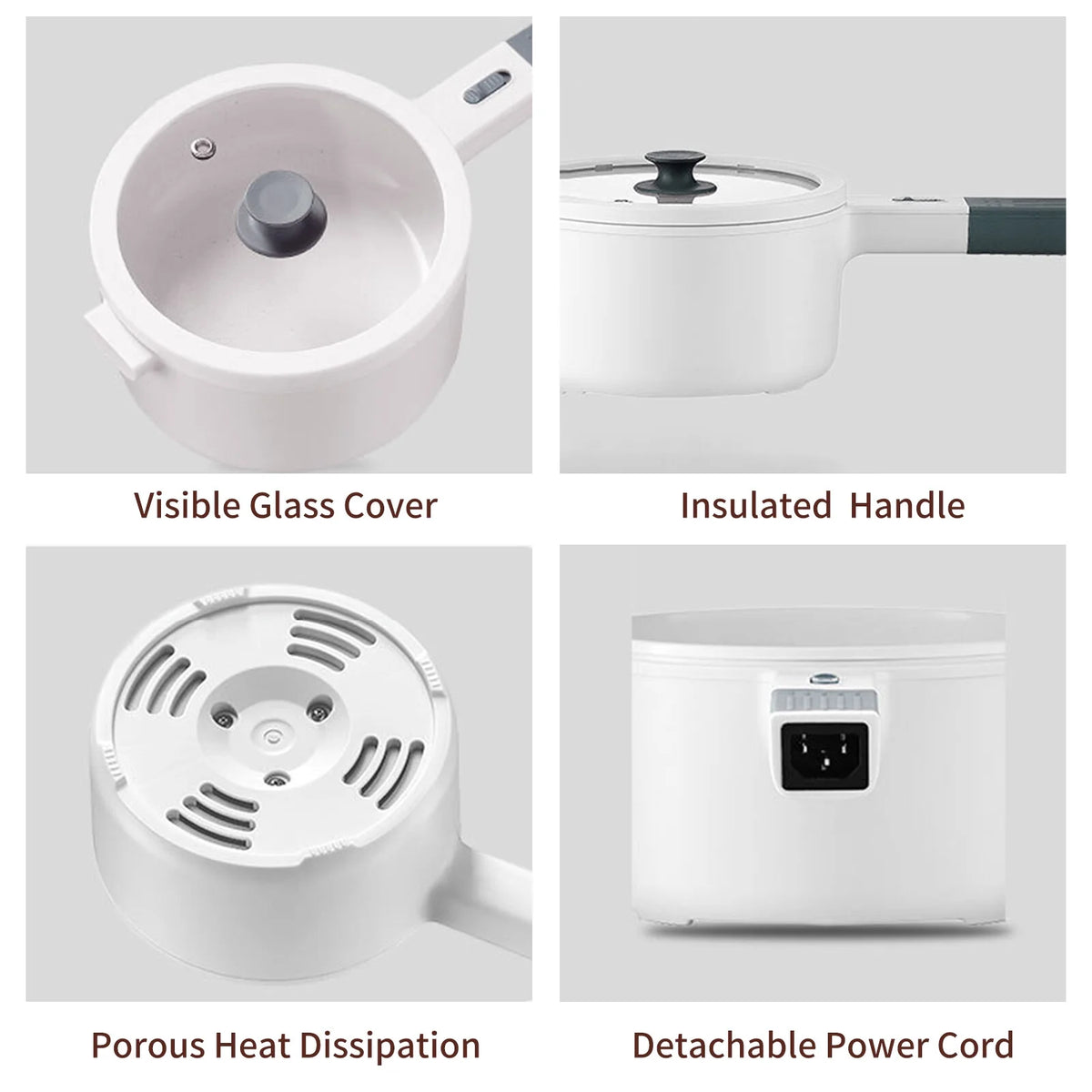 1.6L Non-Stick Electric Hot Pot Cooker U5573
