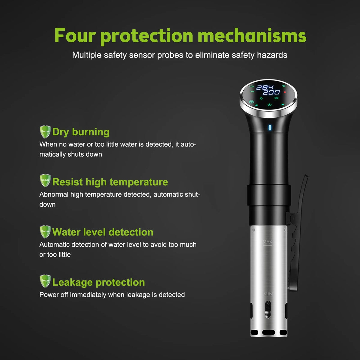 1100W Wifi Sous Vide Cooker S452