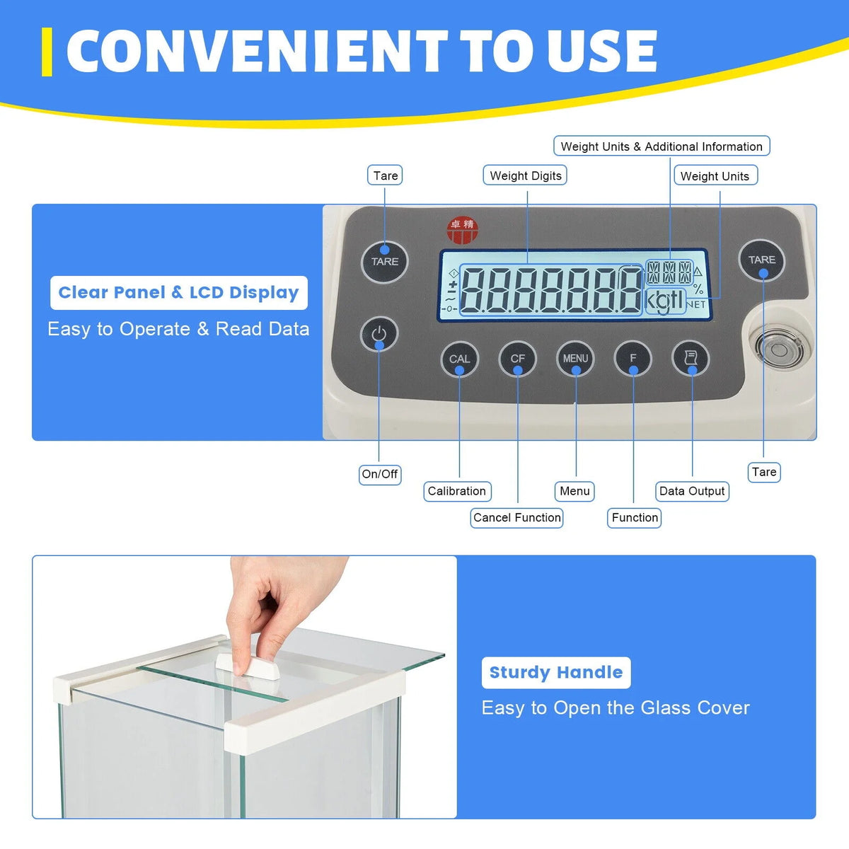 0.1 mg Electronic Analytical Balance M37994