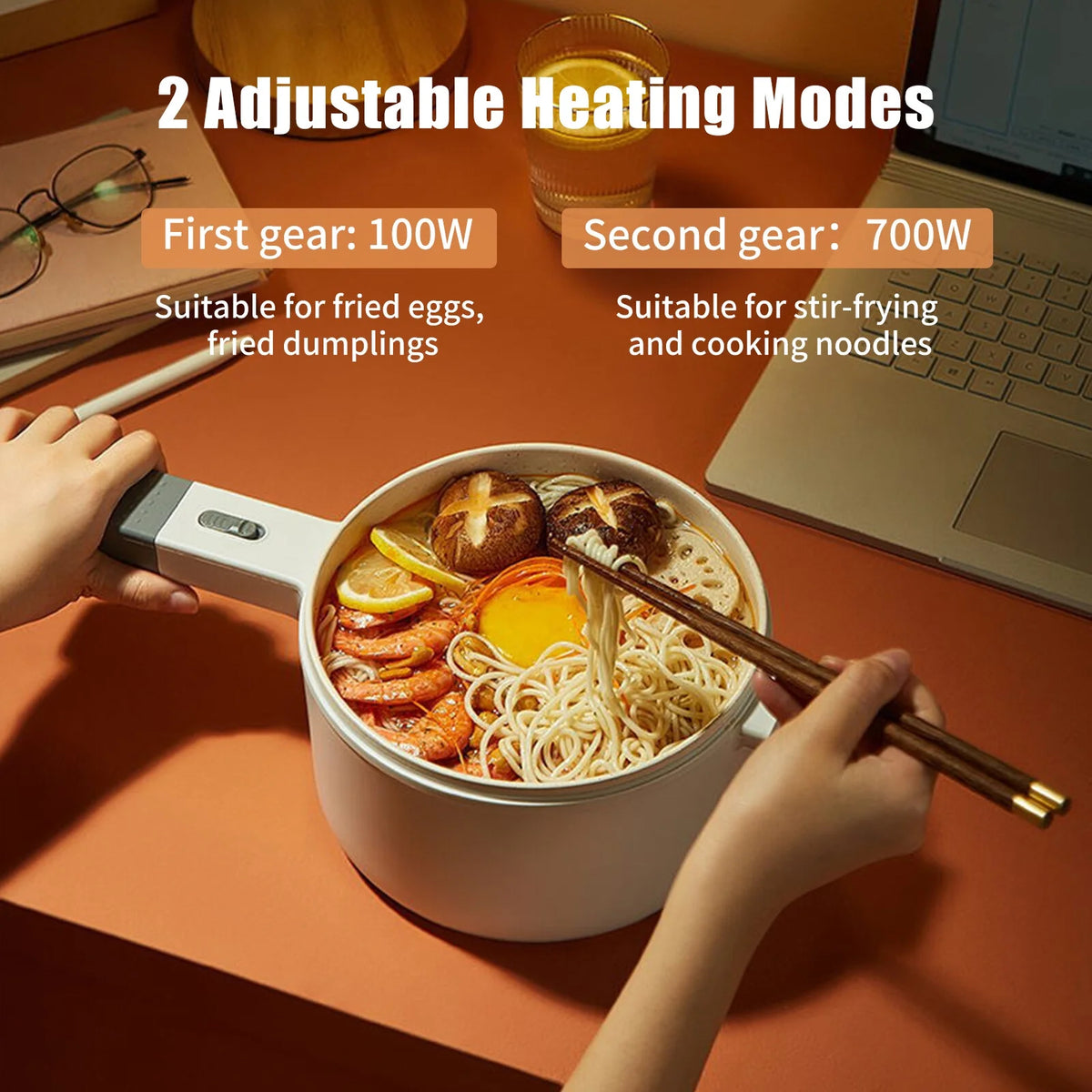 1.6L Non-Stick Electric Hot Pot Cooker U5573
