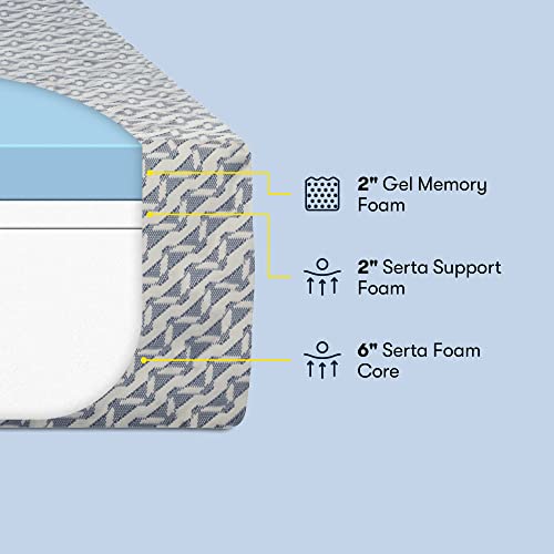 10 inch Cooling Gel Memory Foam Queen Size Medium Mattress L55428