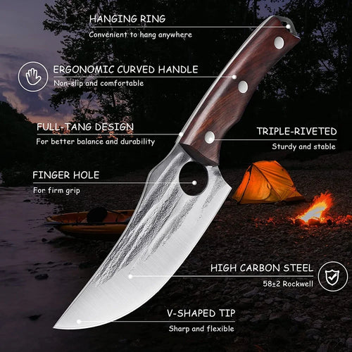 6 inch Forged Stainless Steel Meat Cleaver Knife T238