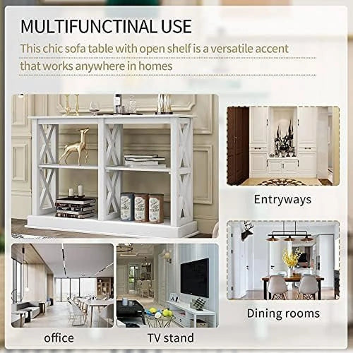 3 Tier Sofa Table with 4 Shelves T96809