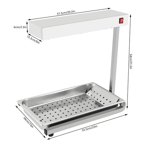 20" 500W Commercial Food Warmer J21215
