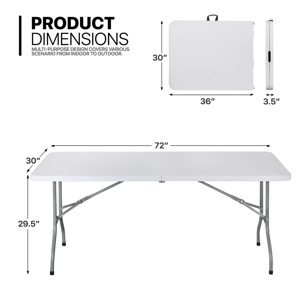 11 Pieces 6 Ft White Foldable Plastic Card Table and 10 Red Chair Set B6001