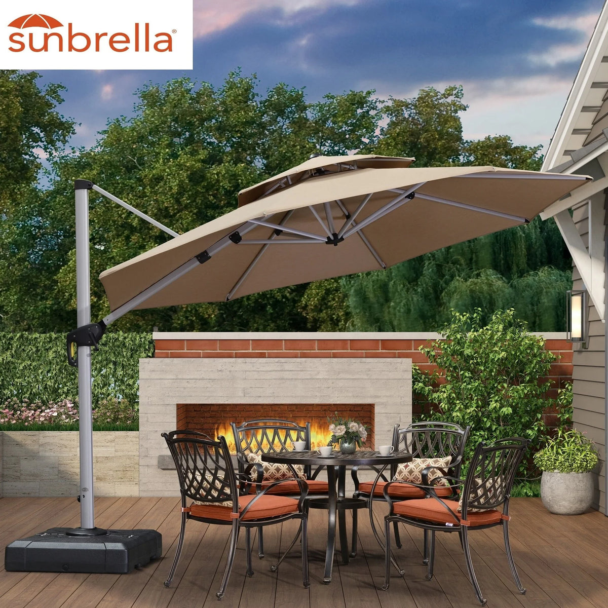 11ft Round Patio Umbrella H193296