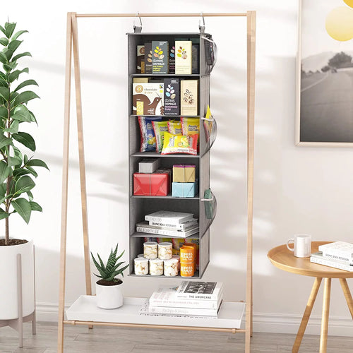 6 Shelf Hanging Closet Organizer with 3 Drawers E660