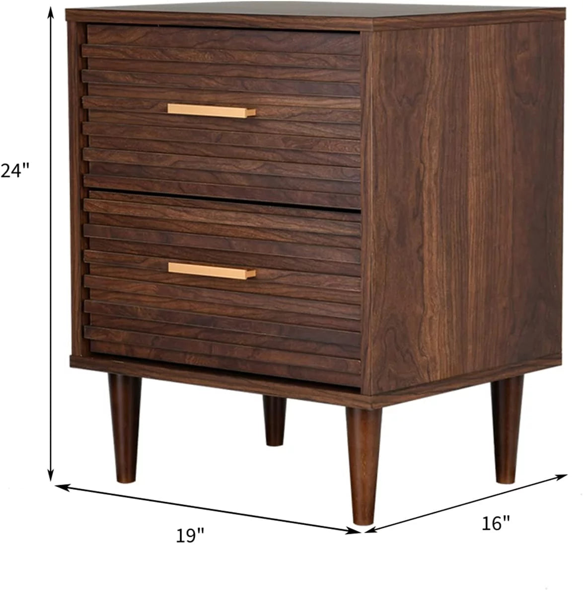 Set of 2 Nightstands with 2 Drawers C665