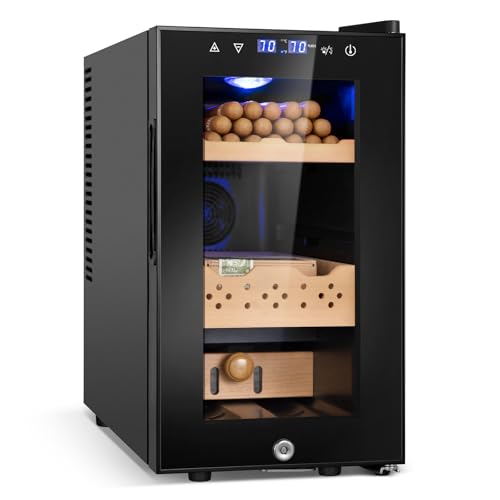 25L Electric Cigar Humidor Cabinet with Temperature and Humidity Control H950